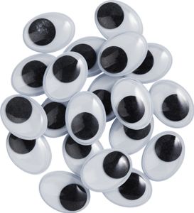 VBS Wackelaugen 12 Mm – 50 Stück, Bewegliche Pupillen, Zum Basteln & Dekorieren