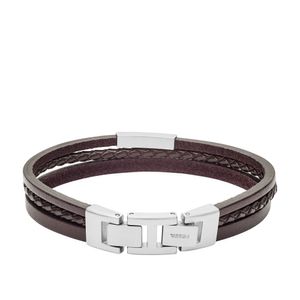 Fossil Herren-Armband Multi-Strand Leder JF03323040