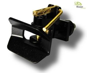 Thicon 1:14/ 1:16 Anhängerkupplung schwarz Metall für LKW - Trucks