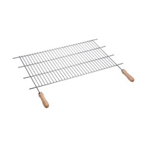 Grillrost aus Zink. 80x40cm Holzgriffe sauvic