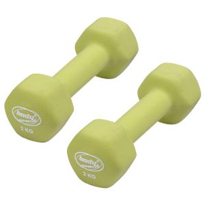 BODYCOACH Neopren-Hantel Set zur Wahl 0,5kg 1kg 2kg 3kg 5kg Gewicht 2 x Fitness Kurzhantel