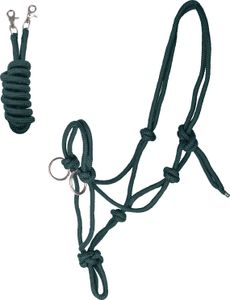 Waldhausen Knotenhalfter mit Zügel Tannengrün Pony