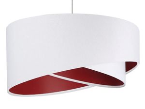 Lampa wisząca GEMSTONE WHITE biała/burgundowa