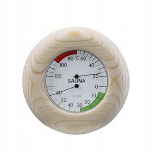 Thermometer Hygrometer Sauna Klimamesser Rund 14,5cm Luftfeuchtigkeit Raumklimakontrolle Innen