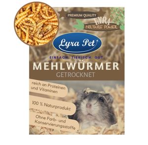 2 x 10 Liter Lyra Pet® Mehlwürmer für Nager