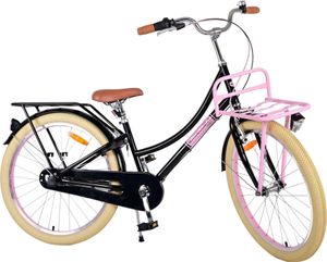 TPFSports Excellent Kinderfahrrad - Mädchen - 24 Zoll - 3 Gänge - Rücktritt + Handbremse - Schwarz