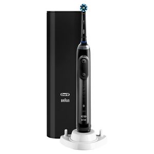 Oral-B Genius X 20100S Elektrische Zahnbürste, mit künstlicher Intelligenz und Premium Lade-Reise-Etui, schwarz