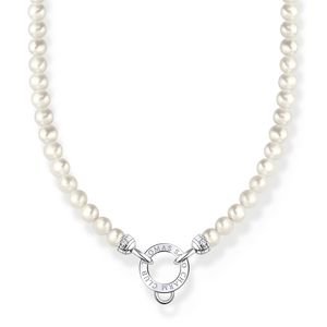 Thomas Sabo KE2187-167-14-L45v Damen-Halskette für Charms mit Weißen Perlen