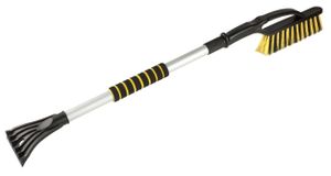 Walser Schneefeger/Schneebesen mit Eiskratzer Kalix teleskopierbar 88-115 cm schwarz/gelb, 23207