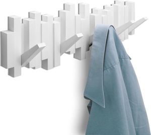 UMBRA STICKS Multi HOOK WHITE 318211-660 platzsparende Garderobenleiste mit 5 beweglichen Haken UMBRA STICKS Multi HOOK WHITE 318211-660 platzsparende Garderobenleiste mit 5 beweglichen Haken