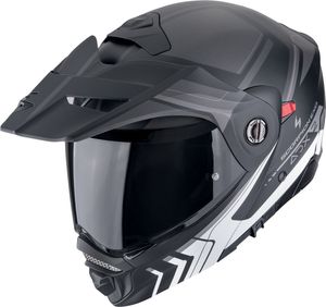 Scorpion ADX-2 Lewis Klapphelm, schwarz matt/silber, XL (60/61)
