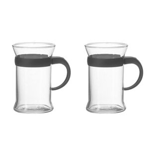 montana 057841 Teeglas 'Duo' 250 ml, H: 11 cm, Ø 7 cm, klar (2er Pack)