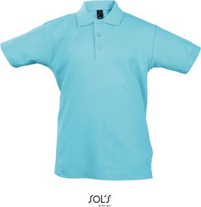 SOLS Unisex Polo Kinder Piqué 11345 Türkis Atoll Blue 4 Years (96/104)