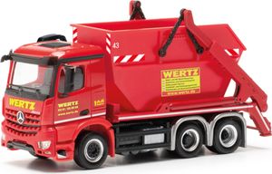 Herpa 317856 MB Arocs M AbsetzMu-LKW Wertz 1:87