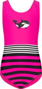 BECO the world of aquasports Badeanzug BECO-SEALIFE® mit Orca-Print und UV-Schutz 50+ pink schwarz 140 A