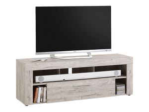 FMD furniture 271-001 TV/HiFi Lowboard in  Ausführung Sandeiche Nachbildung, Maße 150 x 53 x 41,5 cm (BxHxT)