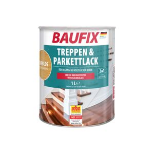 BAUFIX Treppen & Parkettlack farblos seidenglänzend, 1 Liter, Holzpflege
