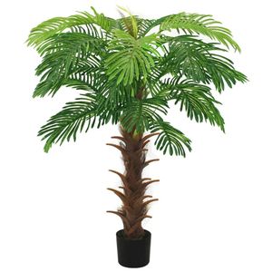 vidaXL Sztuczna palma Cycas z doniczką 140 cm Zielona