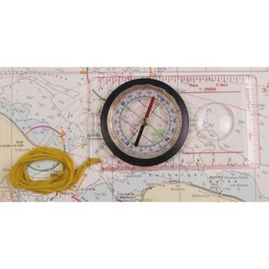 MFH | Max Fuchs | Karten-Kompass | transparent | Kunststoffgehäuse