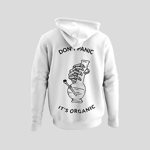 Herren Hoodie 420 Dont Panic to Organic Weed Bong Smoke Weed gras kiffen