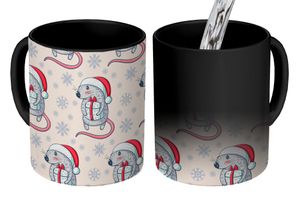 MuchoWow® Kouzelný pohár Krysa - Vánoční dárek - Děti - Vánoce - Vzory 350 ml Barva měnící se pohár Dárkový nápad - foto hrnek