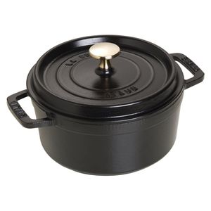 Staub 1101825 Cocotte rund 18 cm schwarz