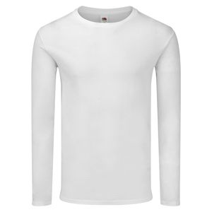 Fruit of the Loom Iconic 150 Classic Long Sleeve T-Shirt, Farbe:weiß, Größe:XL