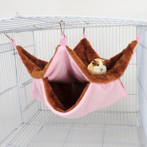 Haustier Hängematte Vögel Hamster Eichhörnchen Meerschweinchen Ratte Käfig Nest Hängen Warmes Bett Rosa Farbe Rosa