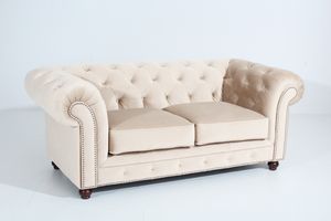 Max Winzer Orleans Sofa 2-Sitzer - Farbe: creme - Maße: 196 cm x 100 cm x 77 cm; 2911-2100-2044215-F07