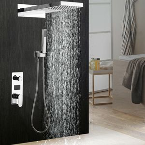 Duscharmatur Unterputz Regendusche Wasserfall Duschpaneel Duschsystem Duschset mit Handbrause Messing