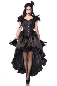 Gothic Crow Lady Kostüm , Größe:XL