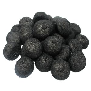 Mellow Speckbälle schwarz große gezuckerte Schaumzuckerbälle 1000g