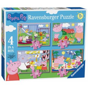 RAVENSBURGER Peppa Pig puzzle: Fun days 4v1 (12,16,20,24 dielikov)