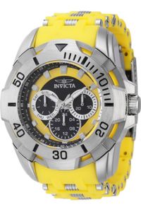 Invicta Sea Spider 44126 - Pánské Náramkové Hondiky - Quartzové - Nerezová ocel s žlutým ciferníkem - 46mm