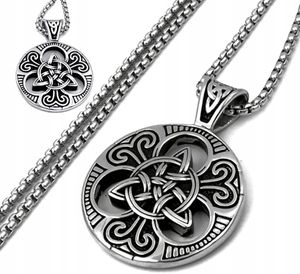 Wikinger Knoten Nordisches Amulett Trinity Halskette für Männer