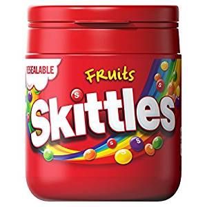 Skittles Fruits Kaudragees mit knuspriger Zuckerhülle und Fruchtgeschmack 125g 6er Pack