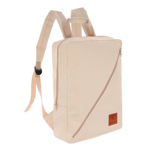 Granori Handgepäck Rucksack 40x30x10 cm - Leichte kleine Kabinengepäck Reisetasche 12 l für Flug mit Lufthansa in beige