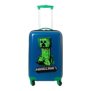 Minecraft - Príručný kufor na štyroch kolieskach NS7367 (jedna veľkosť) (námornícka modrá/zelená)