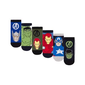 Marvel Avengers - Ponožky pre chlapcov (6-pack) NS7628 (27 EU - 31 EU) (farebné)