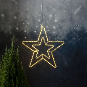Gwiazda wisząca biała ciepła Led ROPEART