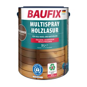 BAUFIX Multispray Holzlasur palisander seidenglänzend, 5 Liter, Holzlasur