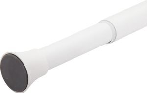 Gardinenstange Teleskopstange – Klemmstange für Vorhänge, Duschvorhang & Schrank, stabil & verstellbar – 170-280 cm, Weiß
