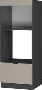 Vicco Mikrowellenschrank Fame-Line, 60 cm offen, GrauBeige/Anthrazit
