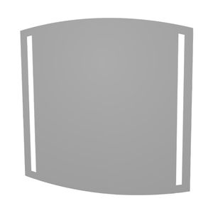 FACKELMANN LED Spiegel B.STYLE / Wandspiegel mit LED-Beleuchtung / Maße (B x H x T): ca. 80,5 x 80 x 2 cm / Ambientebeleuchtung / hochwertiger & moderner Badezimmerspiegel / Breite: 80,5 cm