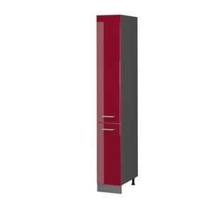 Vicco Apothekerschrank R-Line, 30 cm, Bordeaux Hochglanz/Anthrazit