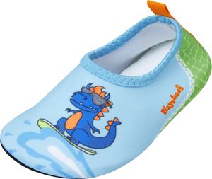 Playshoes - Uv-Barfuß-Schuh für Jungen - Dino - Hellblau/Grün