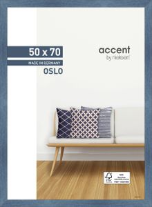 Accent Holz Bilderrahmen Oslo, 50x70 cm, Blau