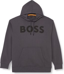 Boss Grey Soody Tape Pullover mit Logo – S