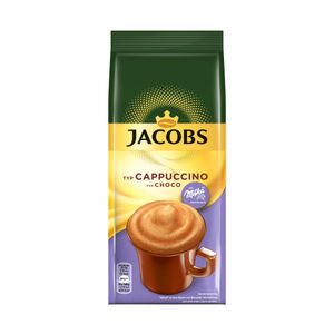 Jacobs Momente Choco Cappuccino, łagodne o smaku czekolady Milka, torebka uzupełniająca 500 g, 75691