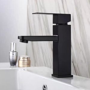 Wasserhahn Bad Wasserfall Waschtischarmatur Einhebelmischer Bad-WC-Mischbatterie Schwarz